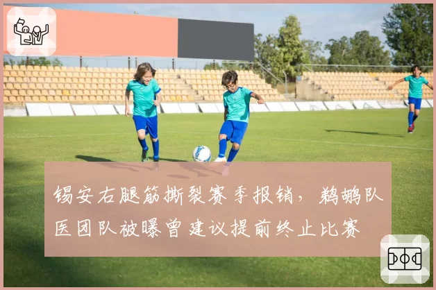锡安右腿筋撕裂赛季报销，鹈鹕队医团队被曝曾建议提前终止比赛