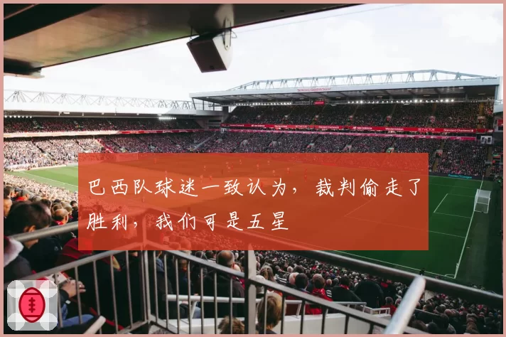 巴西队球迷一致认为，裁判偷走了胜利，我们可是五星